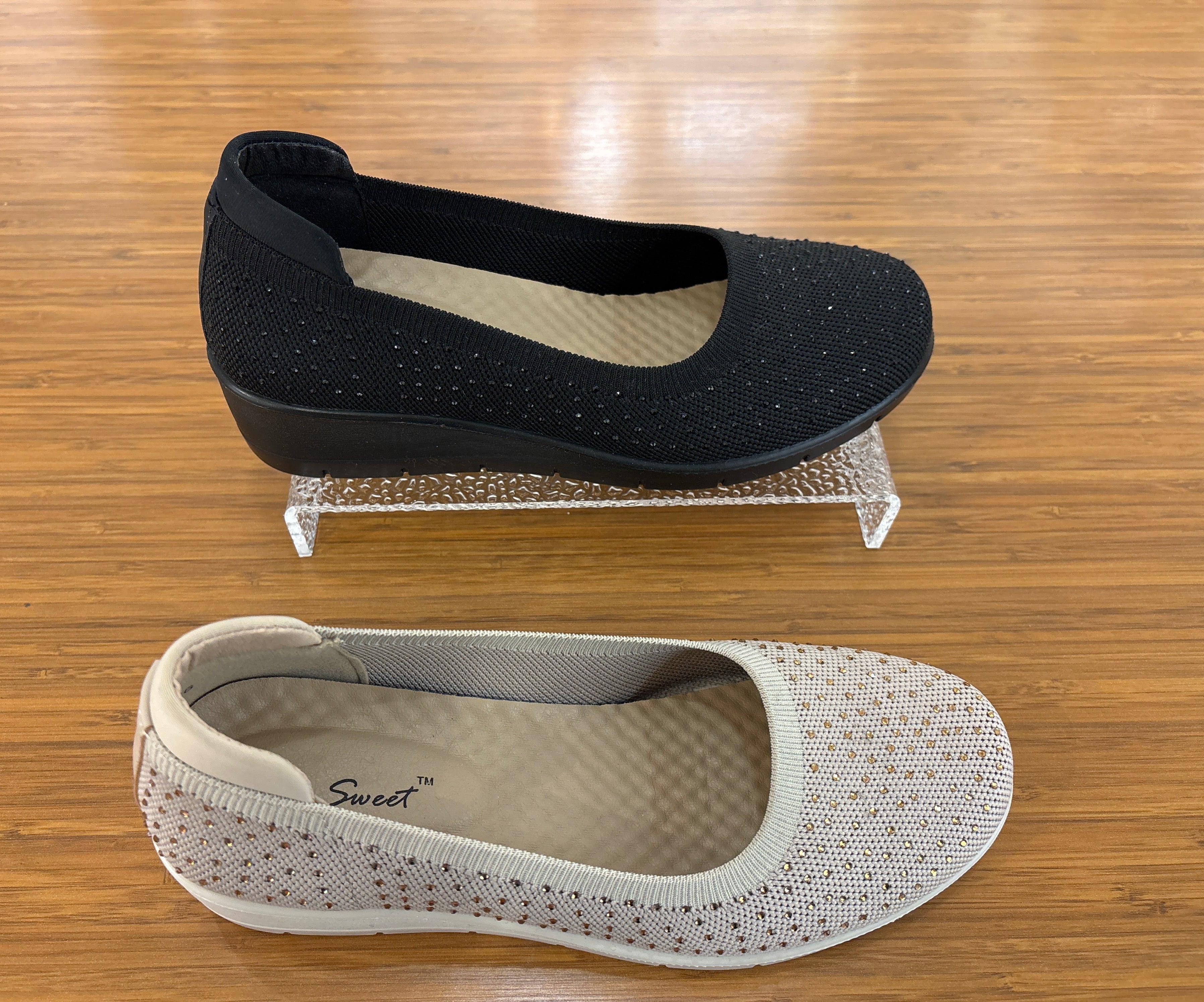 Sparkle Knit Flats