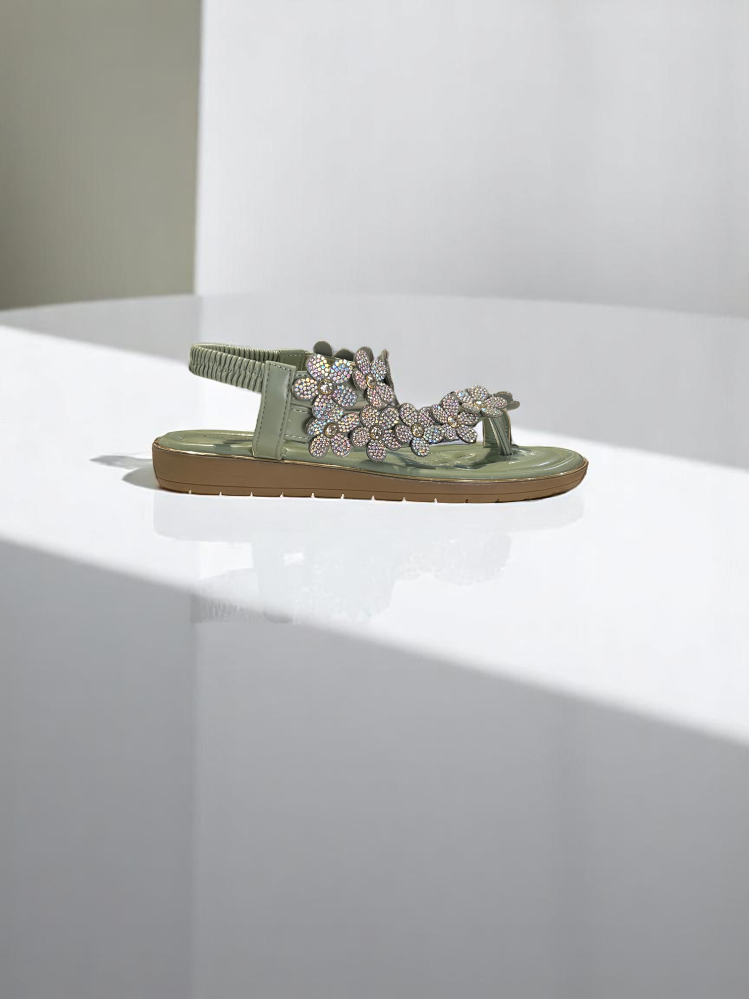 Atalina Green Sandals