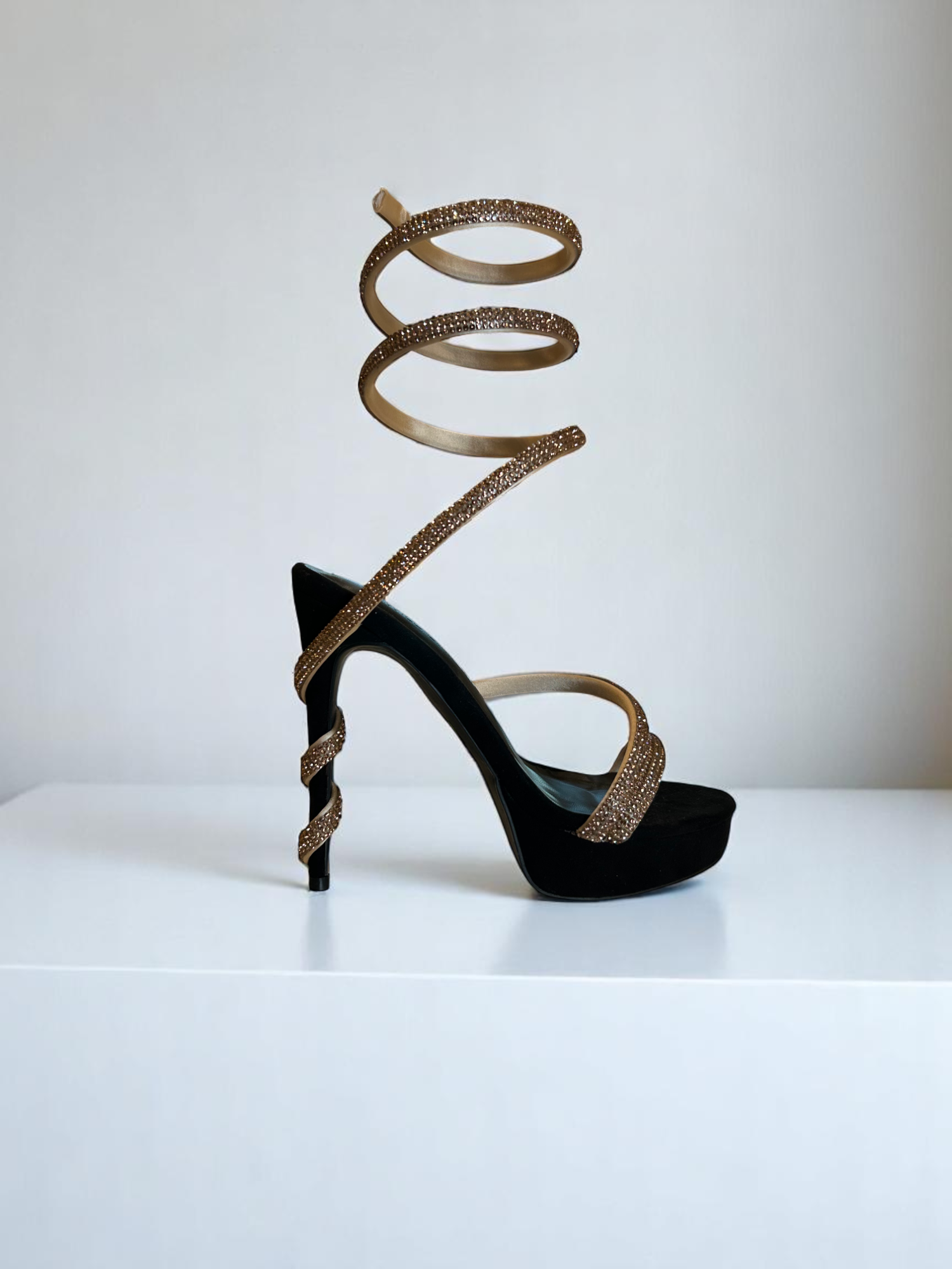 Wild Diva Blk/Gold Heels