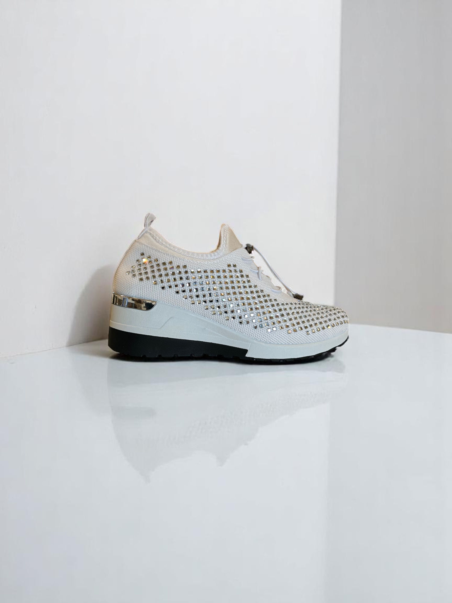 Atalina White Slip-On sneakers